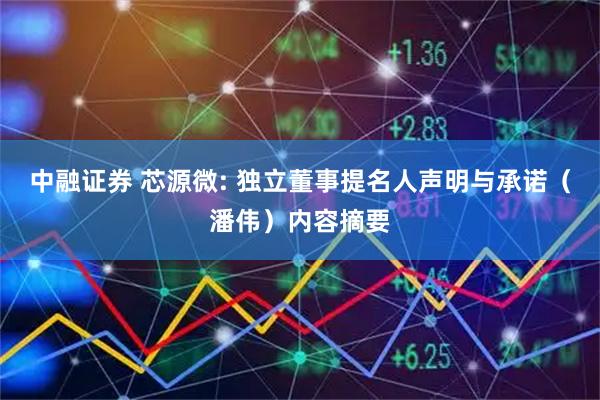 中融证券 芯源微: 独立董事提名人声明与承诺（潘伟）内容摘要
