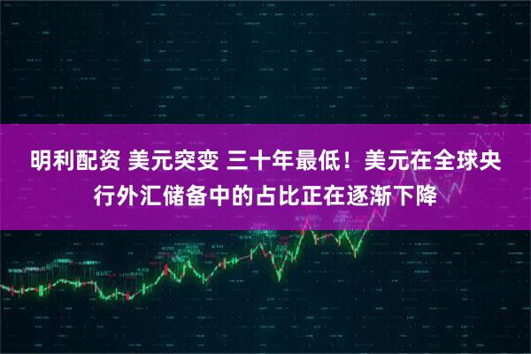 明利配资 美元突变 三十年最低！美元在全球央行外汇储备中的占比正在逐渐下降
